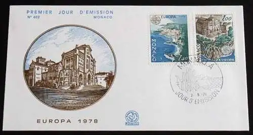 MONACO 1978 Mi-Nr. 1319/20 CEPT FDC