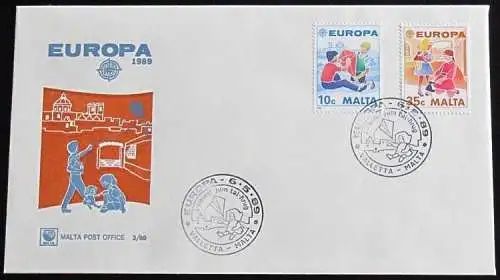 MALTA 1989 Mi-Nr. 816/17 CEPT FDC