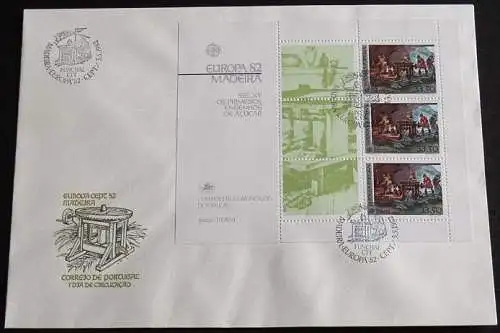 MADEIRA 1982 Mi-Nr. Block 3 CEPT FDC