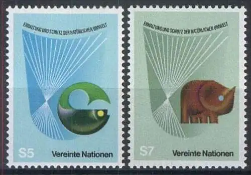 UNO WIEN 1982 Mi-Nr. 27/28 ** MNH