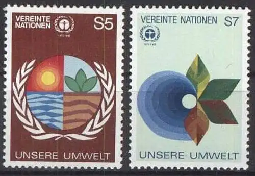 UNO WIEN 1982 Mi-Nr. 24/25 ** MNH