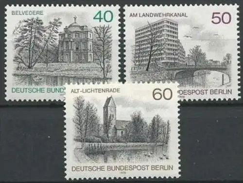 BERLIN 1978 Mi-Nr. 578/80 ** MNH