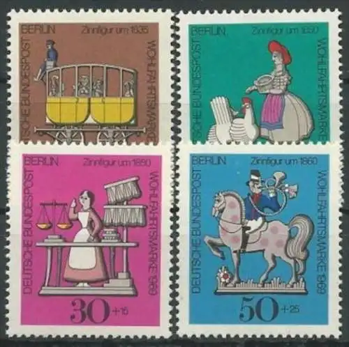 BERLIN 1969 Mi-Nr. 348/51 ** MNH