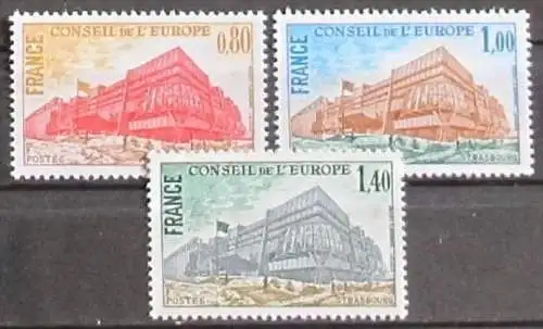 FRANKREICH 1977 Mi-Nr. 20/22 EUROPARAT ** MNH