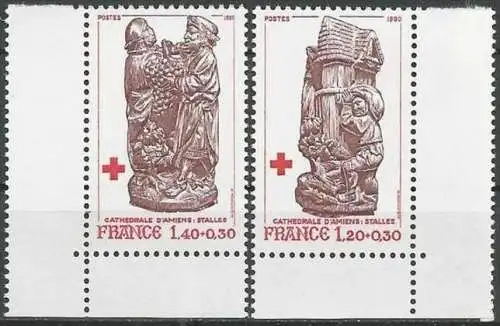 FRANKREICH 1980 Mi-Nr. 2231/32 ** MNH