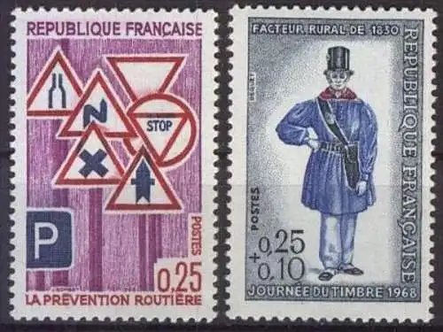 FRANKREICH 1968 Mi-Nr. 1615 1616 ** MNH