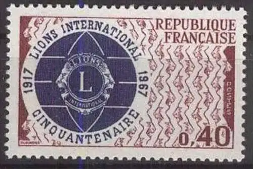 FRANKREICH 1967 Mi-Nr. 1601 ** MNH