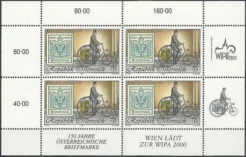 ÖSTERREICH 1997 Mi-Nr. 2222 Kleinbogen ** MNH