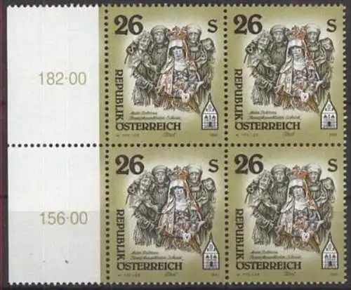 ÖSTERREICH 1995 Mi-Nr. 2170 Viererblock ** MNH