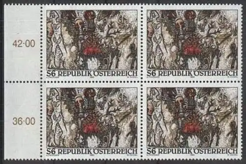 ÖSTERREICH 1995 Mi-Nr. 2166 Viererblock ** MNH