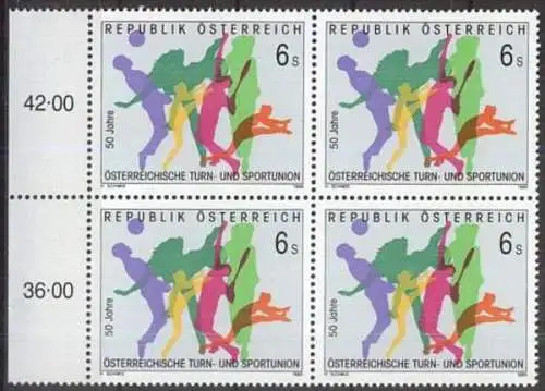 ÖSTERREICH 1995 Mi-Nr. 2148 Viererblock ** MNH