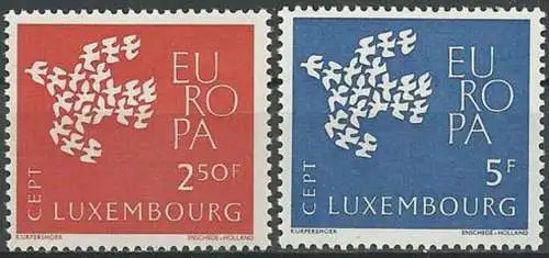 LUXEMBURG 1961 Mi-Nr. 647/48 ** MNH - CEPT