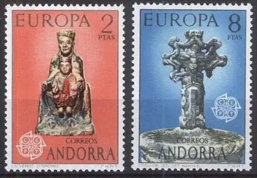 SPAN. ANDORRA 1974 Mi-Nr. 88/89 ** MNH - CEPT