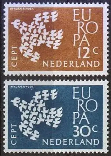 NIEDERLANDE 1961 Mi-Nr. 765/66 ** MNH - CEPT