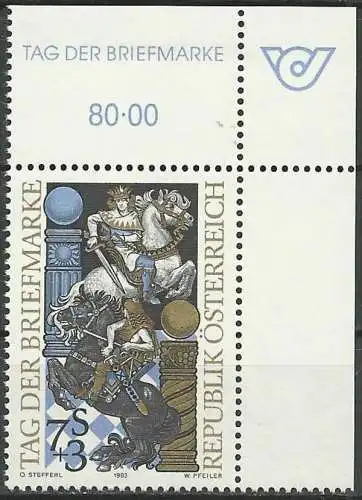 ÖSTERREICH 1993 Mi-Nr. 2097 ECKRAND ** MNH