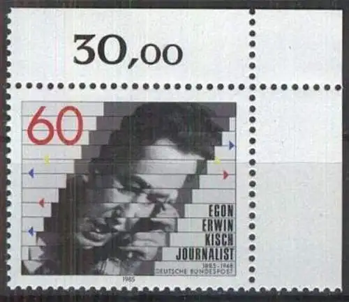 DEUTSCHLAND 1985 Mi-Nr. 1247 Eckrand ** MNH