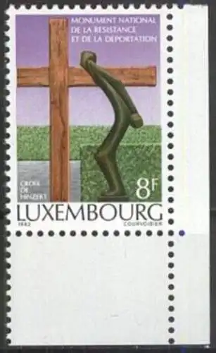 LUXEMBURG 1982 Mi-Nr. 1050 Eckrand ** MNH