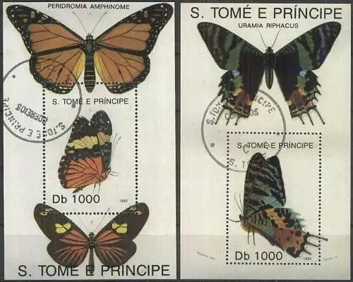 S. TOME E PRINCIPE 1992 Mi-Nr. Block 294 + 295 o used - aus Abo