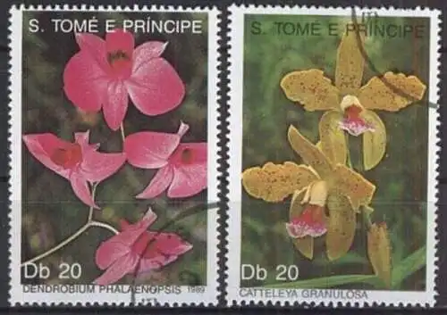 S. TOME E PRINCIPE 1989 Mi-Nr. 1109/10 o used - aus Abo