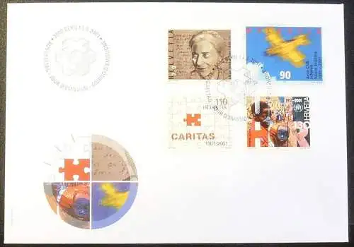 SCHWEIZ 2001 Mi-Nr. 1746/49 FDC