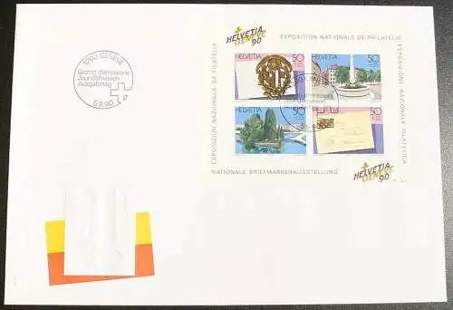 SCHWEIZ 1990 Mi-Nr. Block 26 FDC