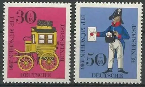 DEUTSCHLAND 1966 Mi-Nr. 516/17 ** MNH