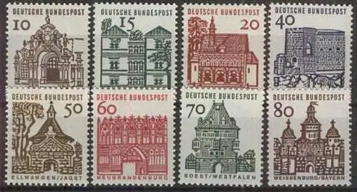 DEUTSCHLAND 1964 Mi-Nr. 454/61 ** MNH