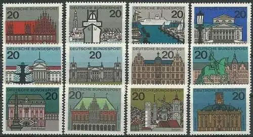 DEUTSCHLAND 1964 Mi-Nr. 416/27  ** MNH