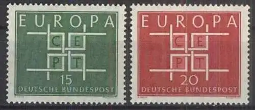 DEUTSCHLAND 1963 Mi-Nr. 406/07 ** MNH