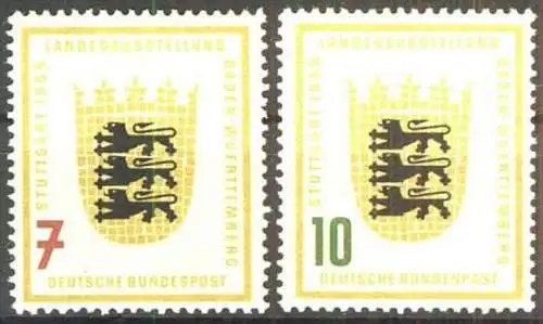 DEUTSCHLAND 1955 Mi-Nr. 212/13 ** MNH