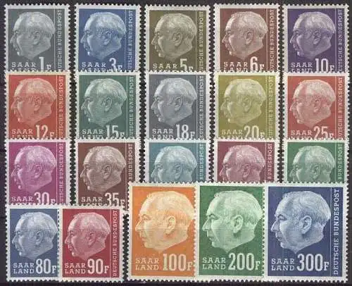 SAARLAND 1957 Mi-Nr. 409/28 ** MNH