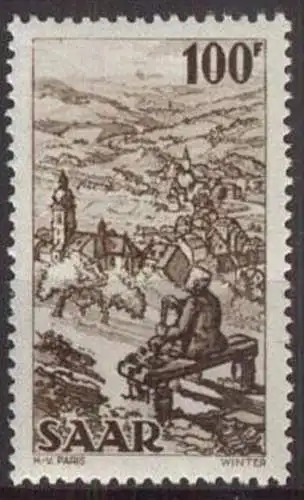 SAARLAND 1949 Mi-Nr. 288 ** MNH