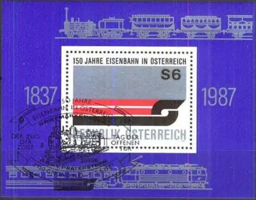 ÖSTERREICH 1987 Mi-Nr. Block 9 Sonderstempel o used