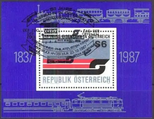 ÖSTERREICH 1987 Mi-Nr. Block 9 Sonderstempel o used