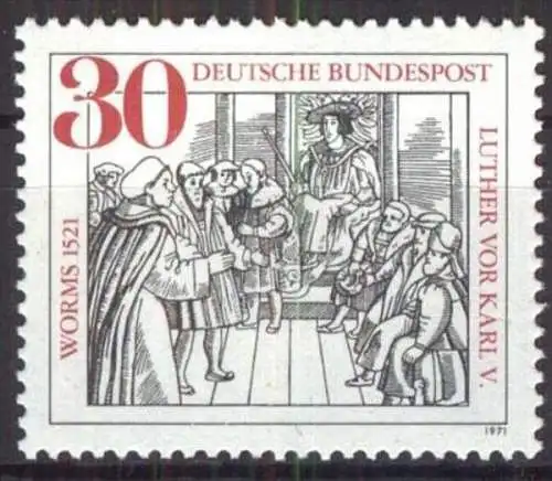 DEUTSCHLAND 1971 Mi-Nr. 669 ** MNH