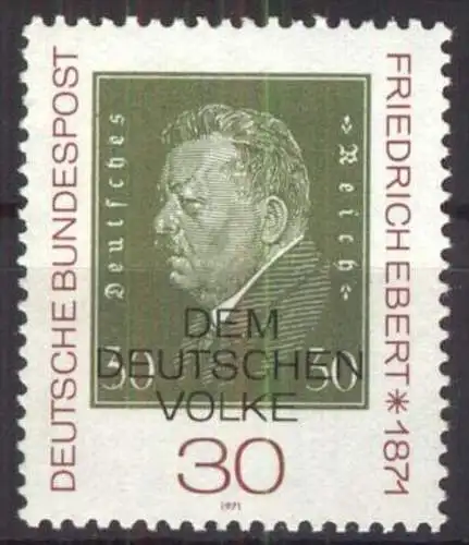 DEUTSCHLAND 1971 Mi-Nr. 659 ** MNH