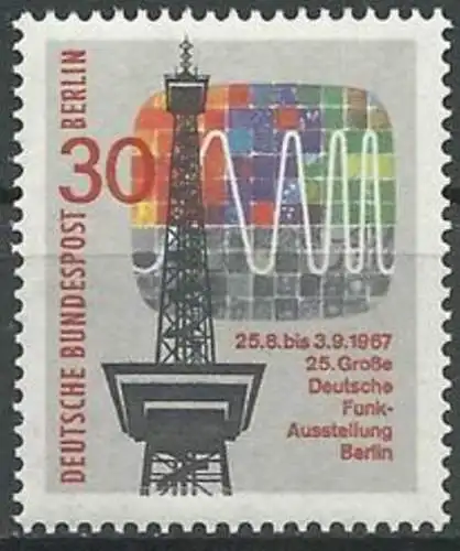 BERLIN 1967 Mi-Nr. 309 ** MNH