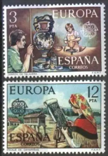 SPANIEN 1976 Mi-Nr. 2209/10 ** MNH