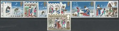 GROSSBRITANNIEN 1973 Mi-Nr. 639/44 ** MNH