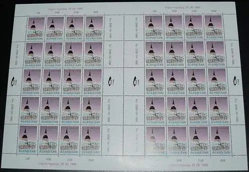 ALAND 1988 Mi-Nr. 31 kompletter Bogen / complete sheet ** MNH