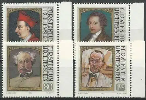 LIECHTENSTEIN 1981 Mi-Nr. 784/87 ** MNH