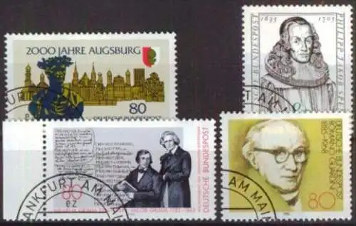 DEUTSCHLAND 1985 Mi-Nr. 1234, 1235, 1236, 1237 o used - aus Abo