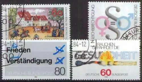 DEUTSCHLAND 1984 Mi-Nr. 1229, 1230, 1231, 1232 o used - aus Abo