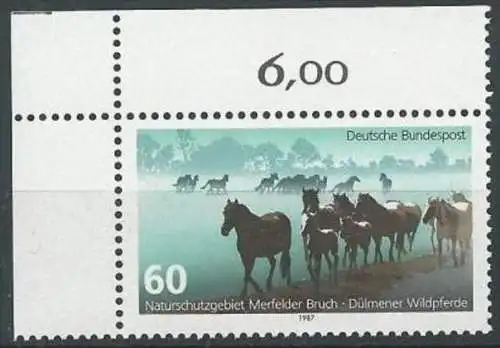 DEUTSCHLAND 1987 Mi-Nr. 1328 Eckrand ** MNH