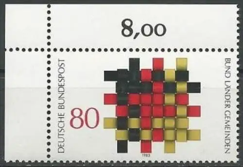 DEUTSCHLAND 1983 Mi-Nr. 1194 Eckrand ** MNH