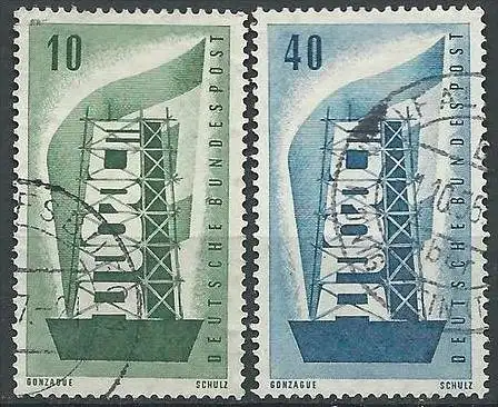 DEUTSCHLAND 1956 Mi-Nr. 241/42 o used