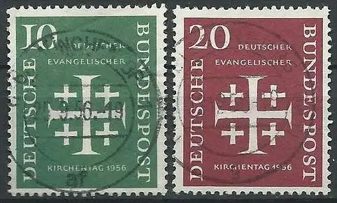 DEUTSCHLAND 1956 Mi-Nr. 235/36 o used