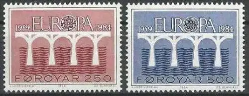 FÄRÖER 1984 Mi-Nr. 97/98 ** MNH