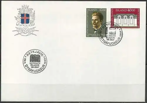 ISLAND 1984 Mi-Nr. 622/23 FDC