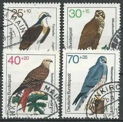 DEUTSCHLAND 1973 Mi-Nr. 754/57 o used